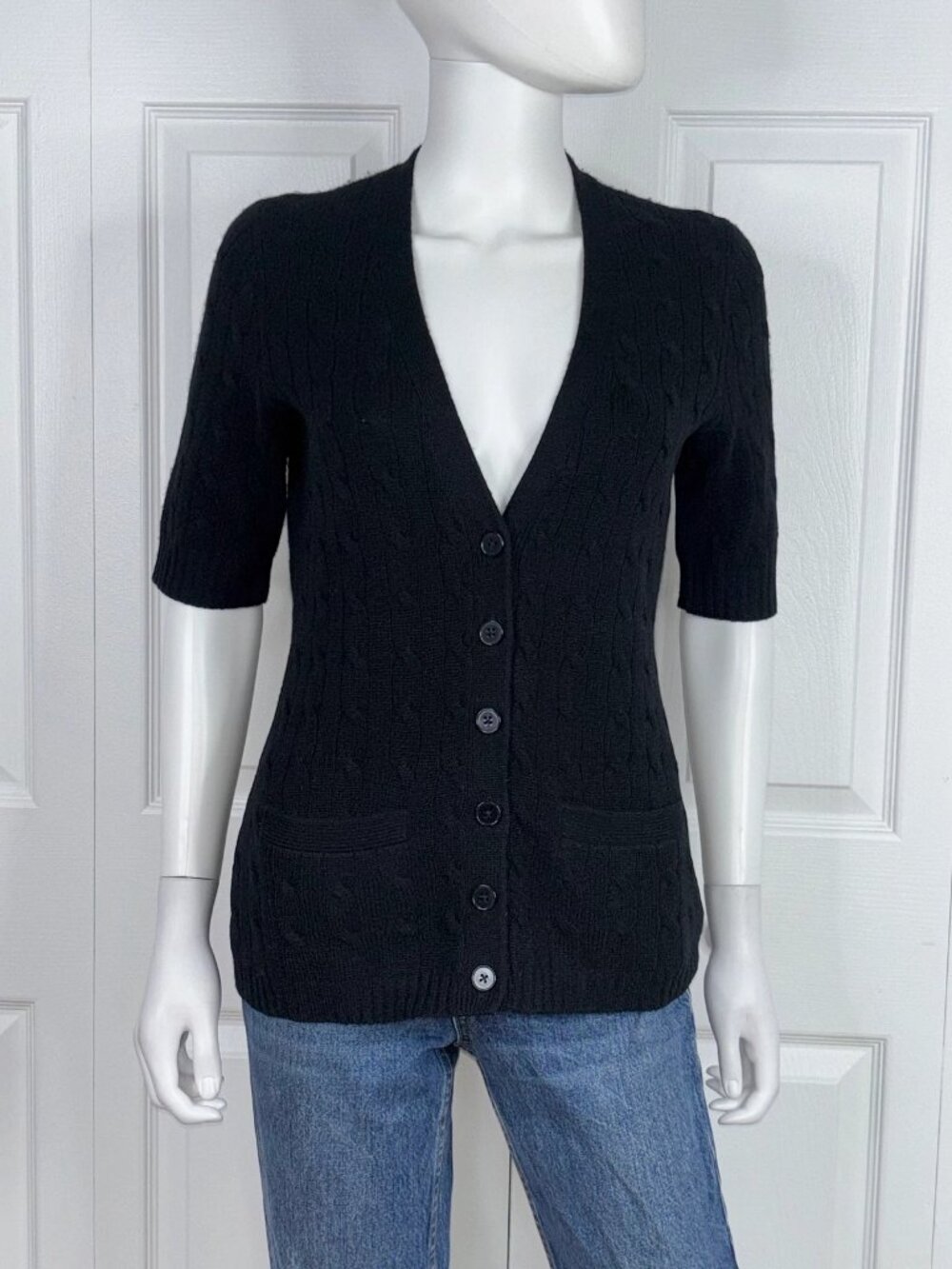 RALPH LAUREN women's cashmere cardigan size Medium LIKE NEW!!